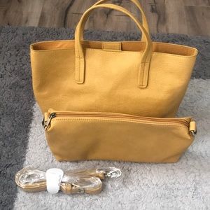 Joy Susan mini yellow tote vegan leather